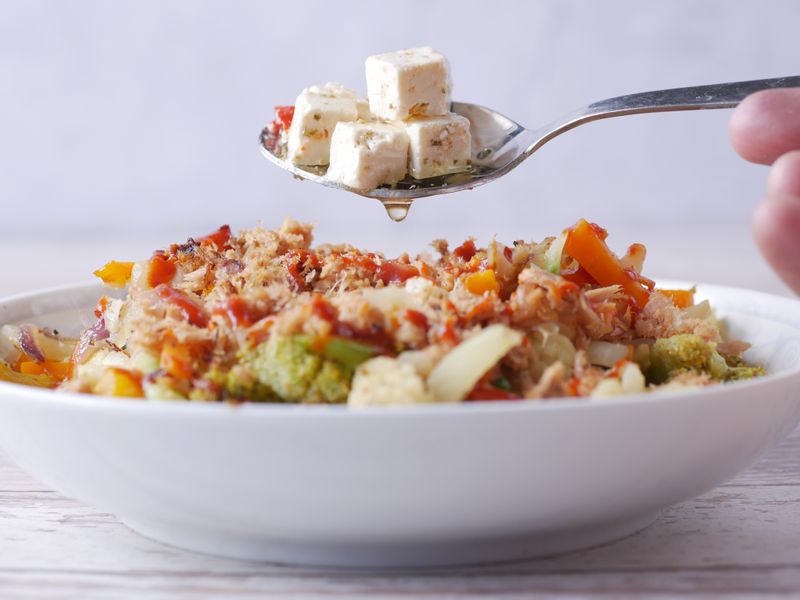 Tofu Tikka with Cauliflower Rice