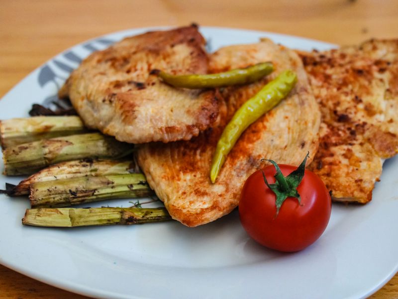 Turkey with Sweet Potato Mash