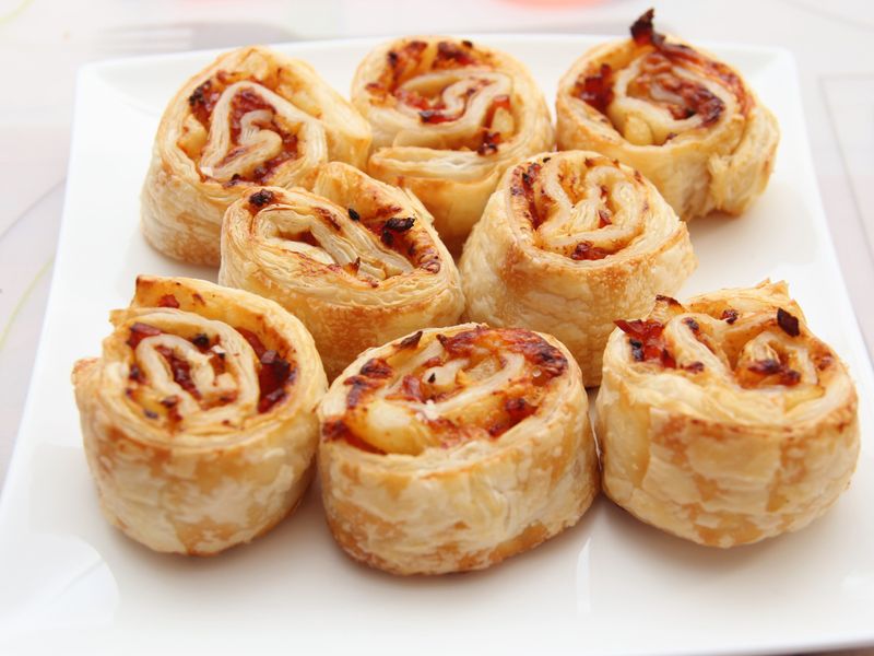 Cheese and Ham Rolls